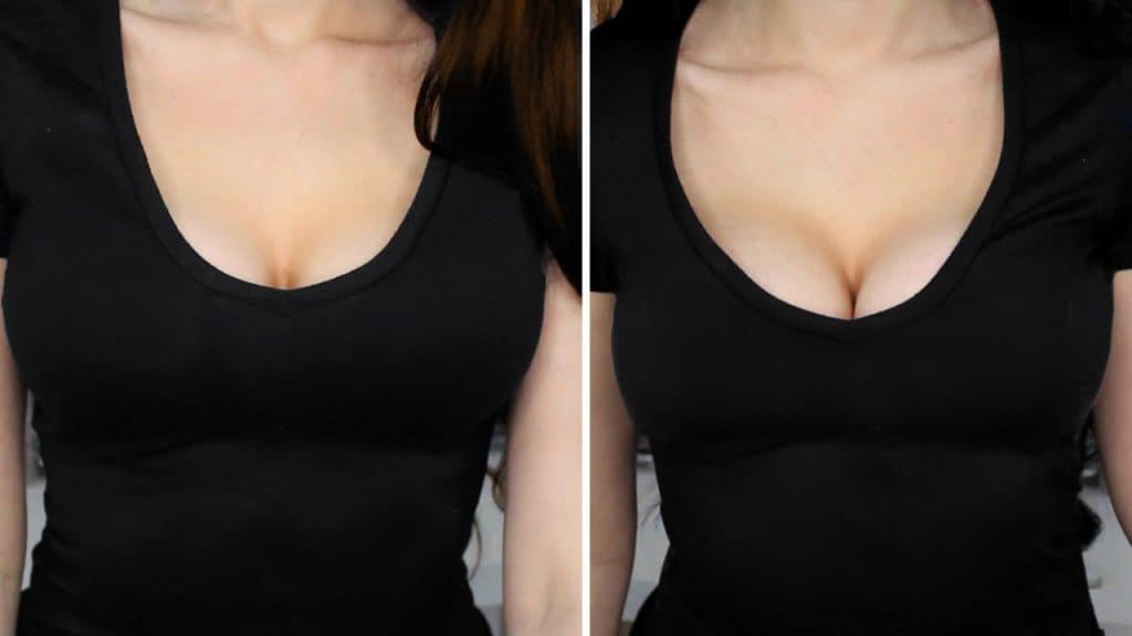 Victoria Secret Bombshell Bra before and after photos