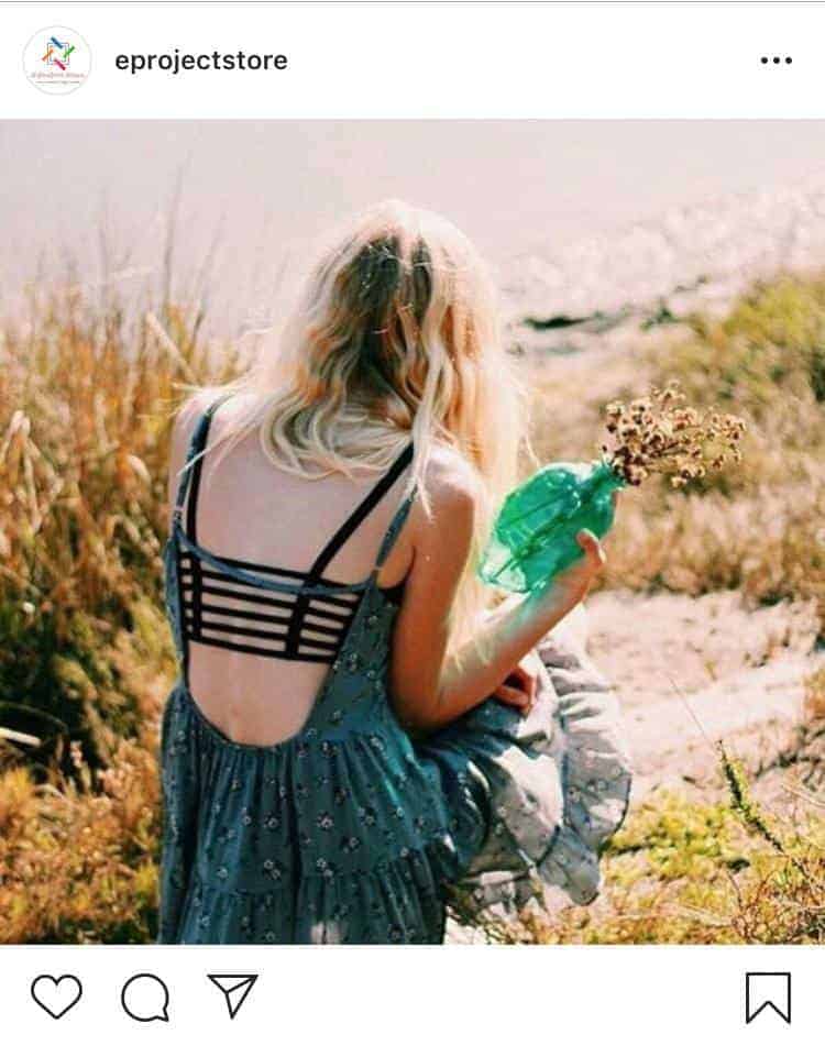 Caged bralette and backless dress