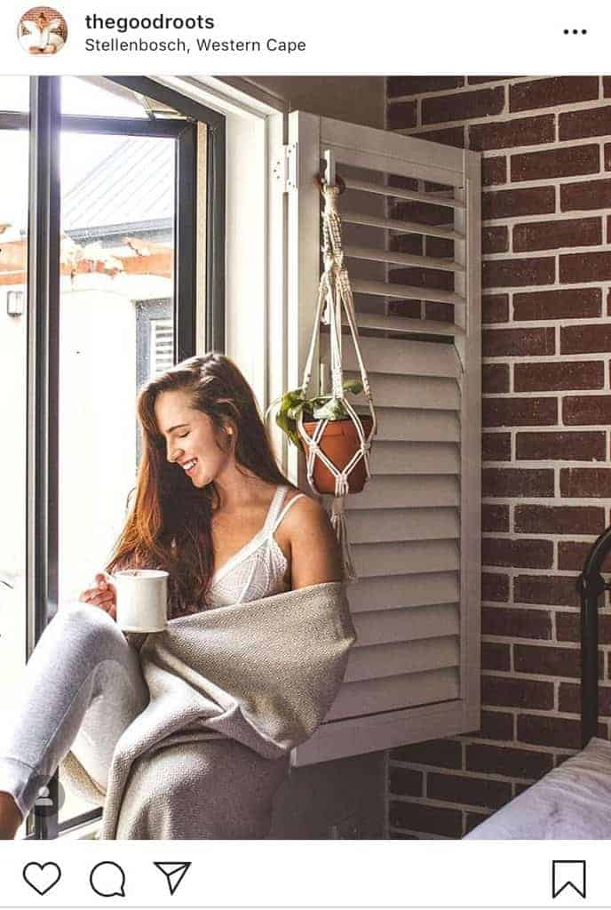 White bralete pants and blanket