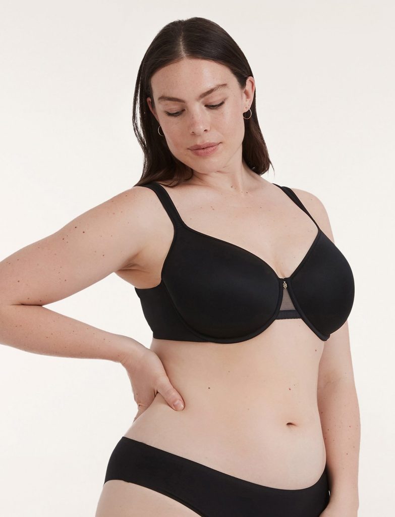 Woman wearing Perfect Coverage bra from Third Love