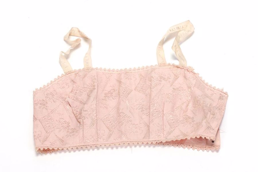 Bandeau bra with straps