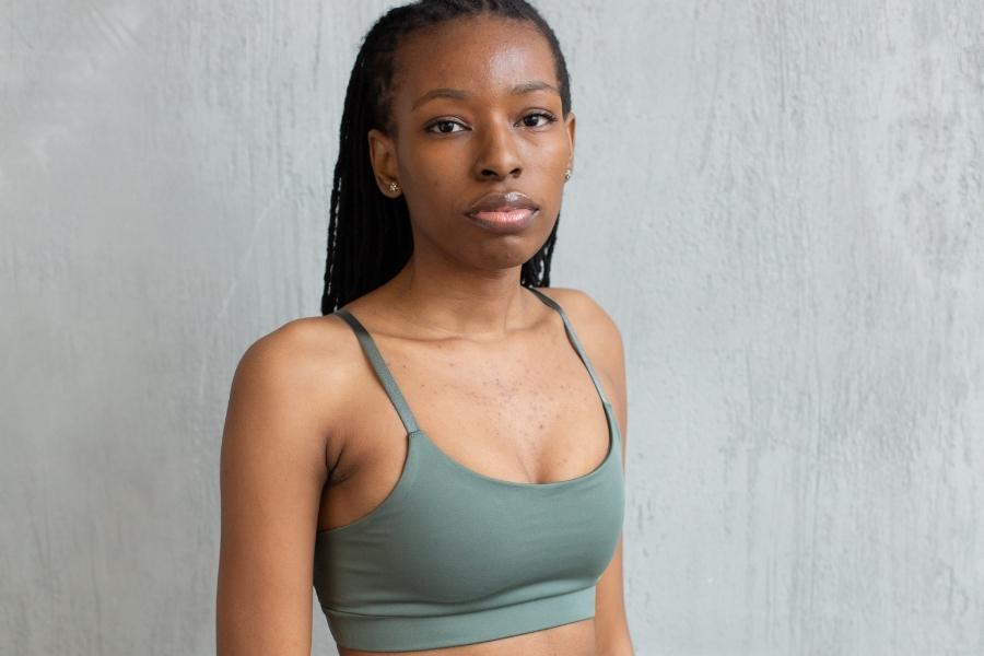 An image of girl wearing a sports bra