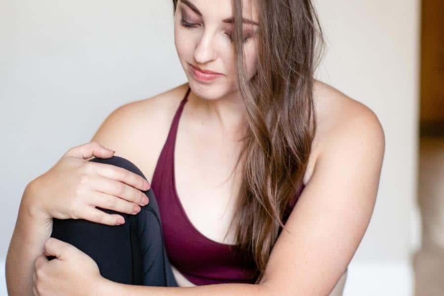 An image of a woman wearing a bralette