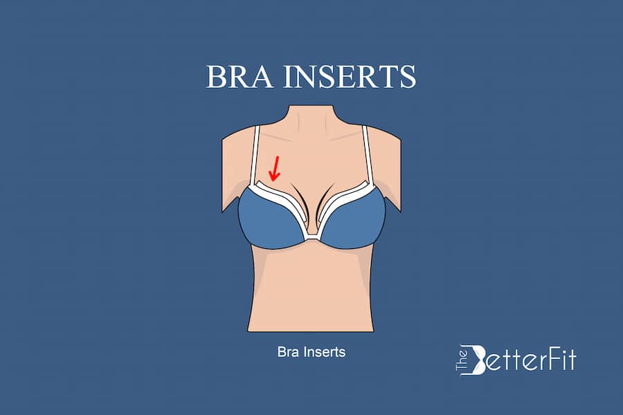 Using bra inserts is one way of of making small breasts look bigger