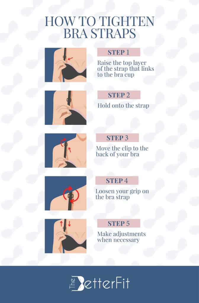 Know the five steps on how to tighten bra straps