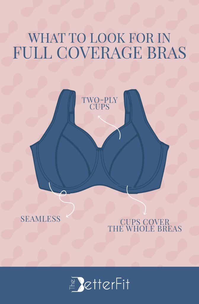 Full coverage bras must have two-ply cups that covers the whole breasts