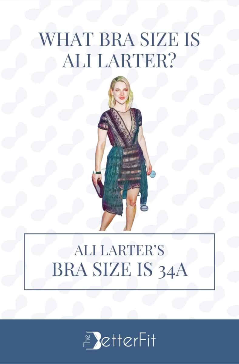 Graphic image of Ali Larter wearing a dress and holding a pouch at the event