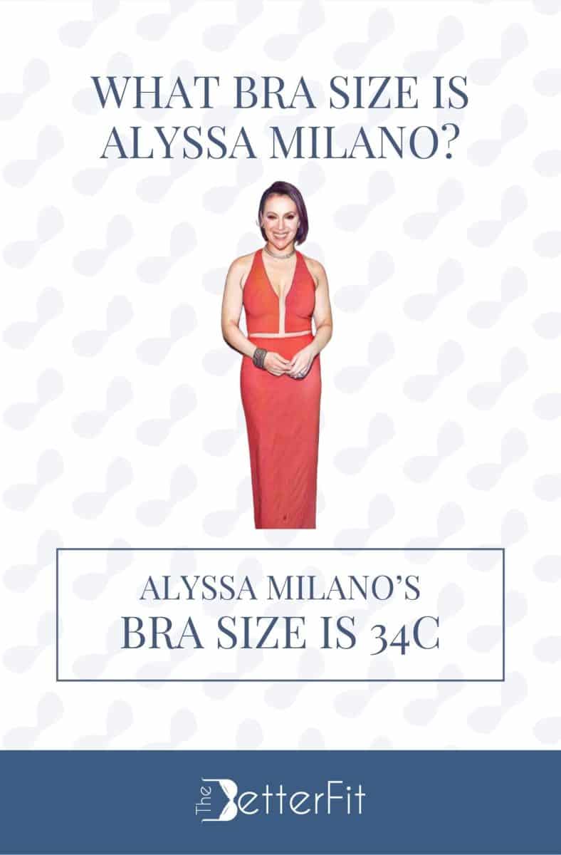 Graphic image of Alyssa Milano wearing a red strapless dress at the event