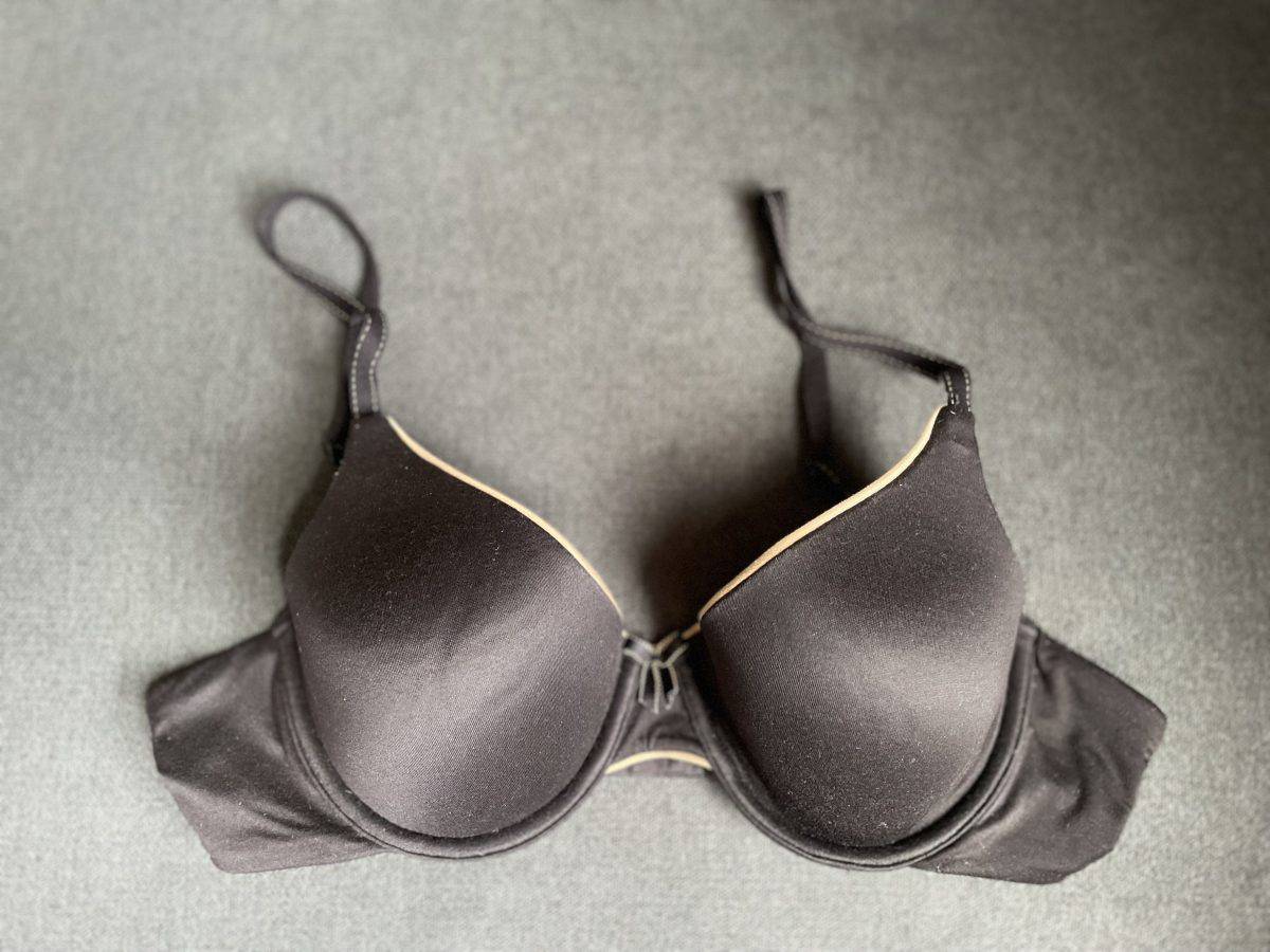 An image of gray Maidenform comfort devotion light padded bra
